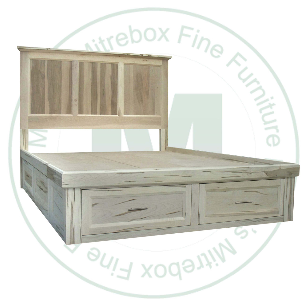 Wormy Maple Algonquin 6 Drawer King Condo Bed