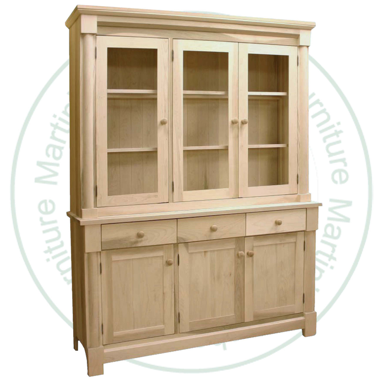 Pine Hudson Hutch And Buffet 61'W x 81''H x 19''D