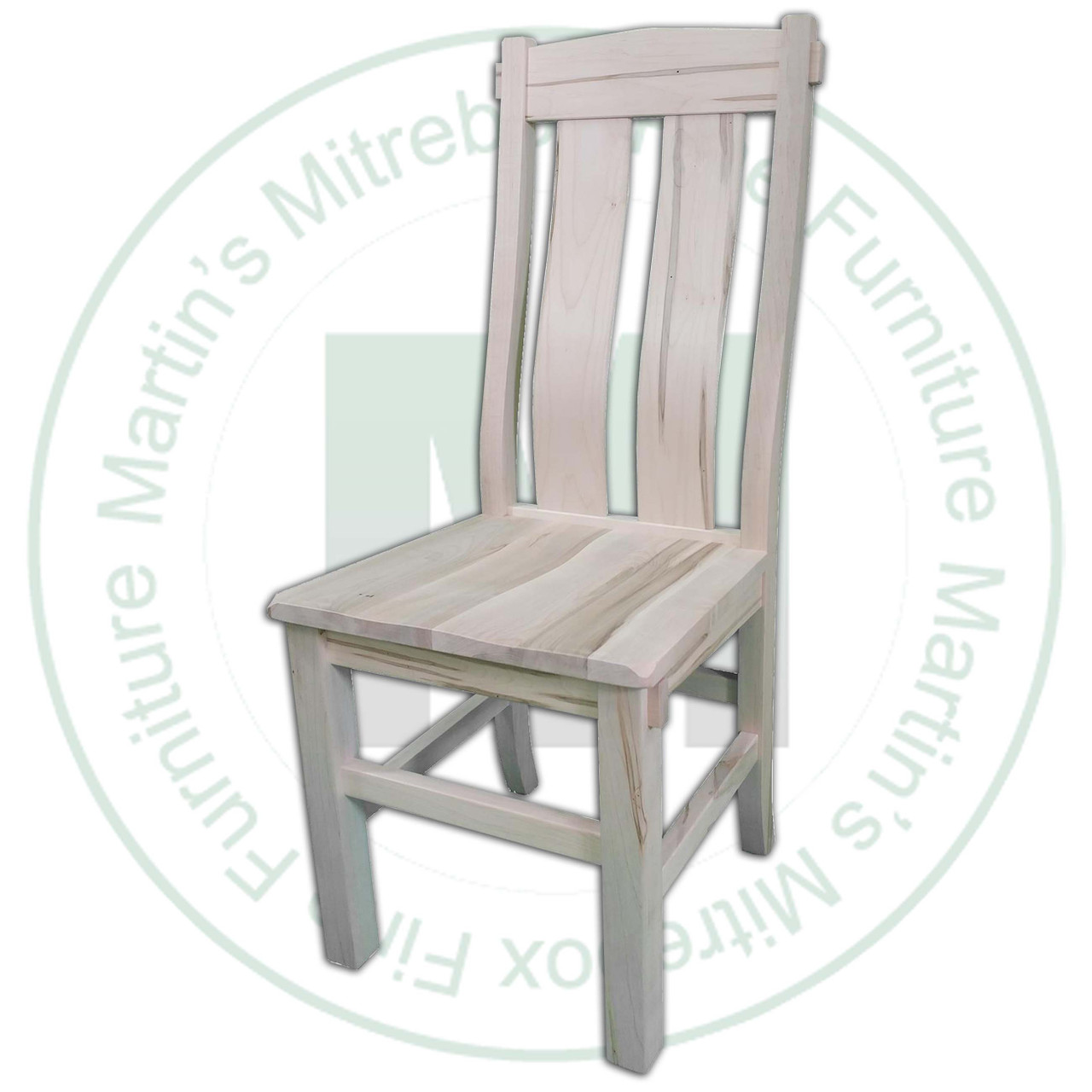 Oak Clifford Side Chair Has Wood Seat