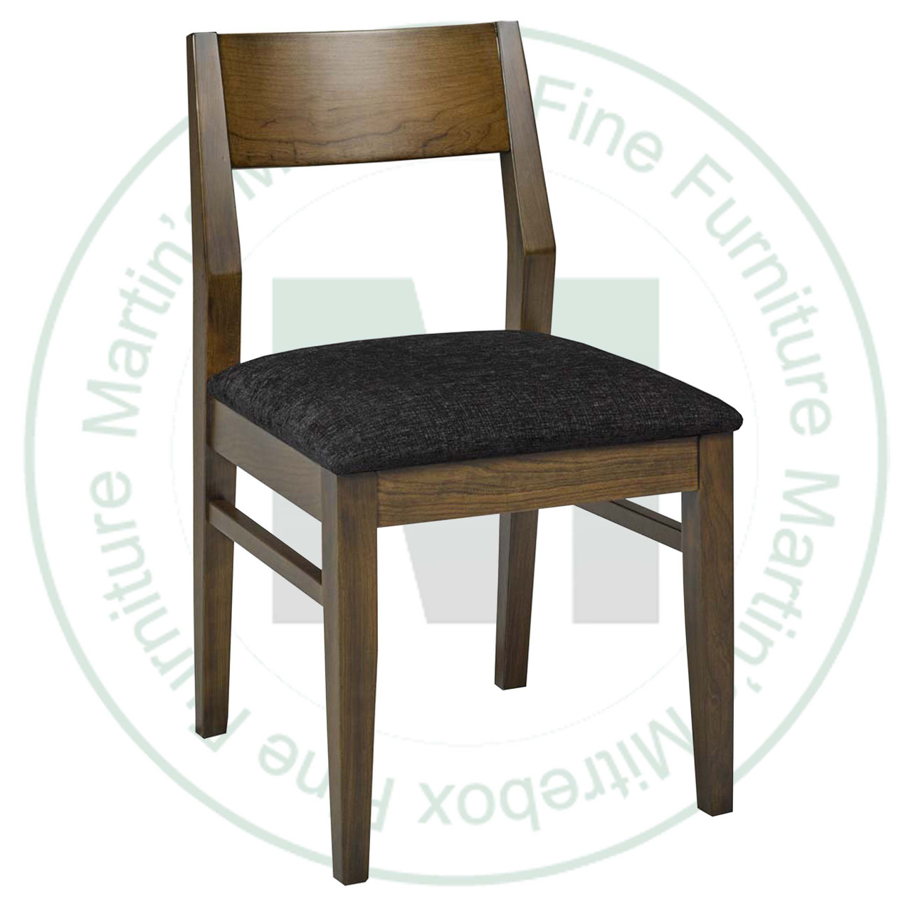 Oak Standford Side Chair With Upholstered Seat