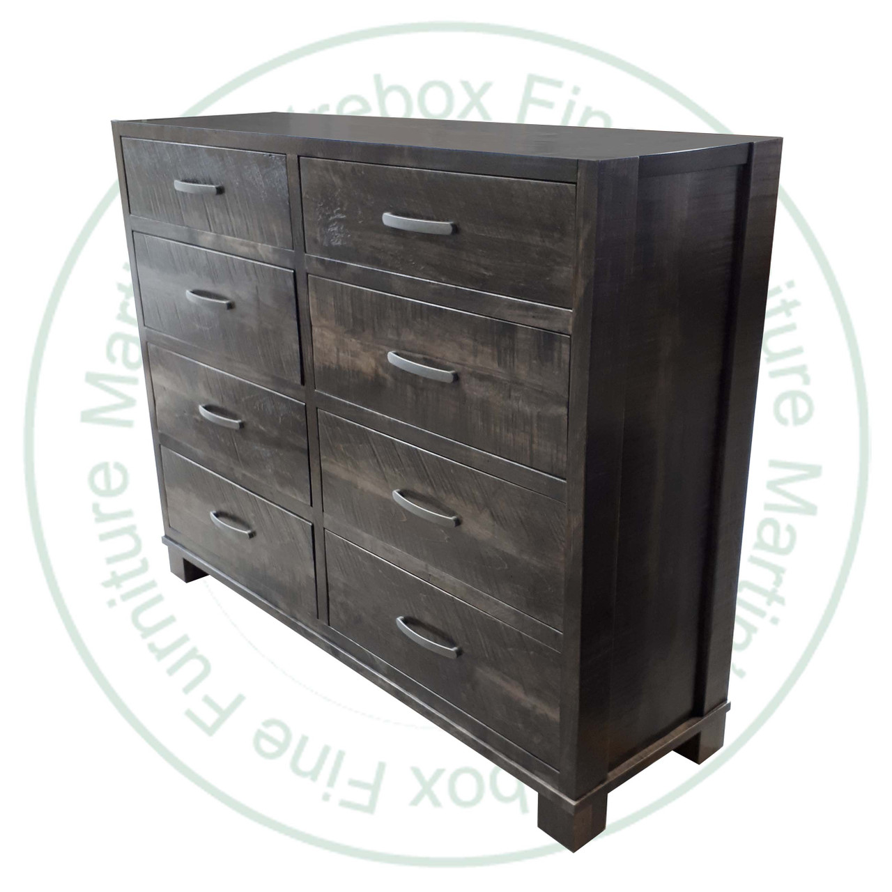 Oak Backwoods Millsawn Dresser 18''D x 58.5''W x 47''H With 8 Drawers