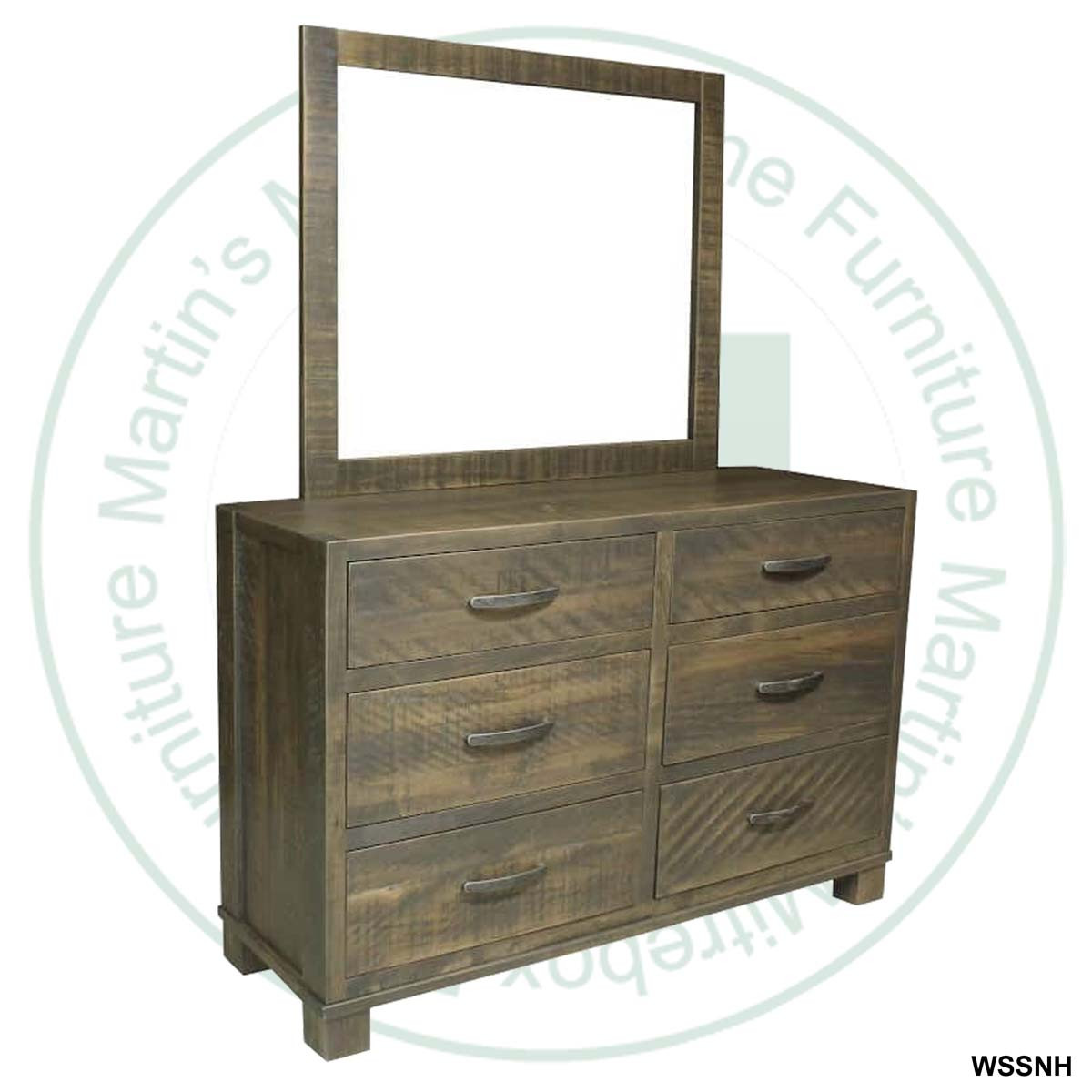 Oak Backwoods Mills awn 6 Drawer Dresser
