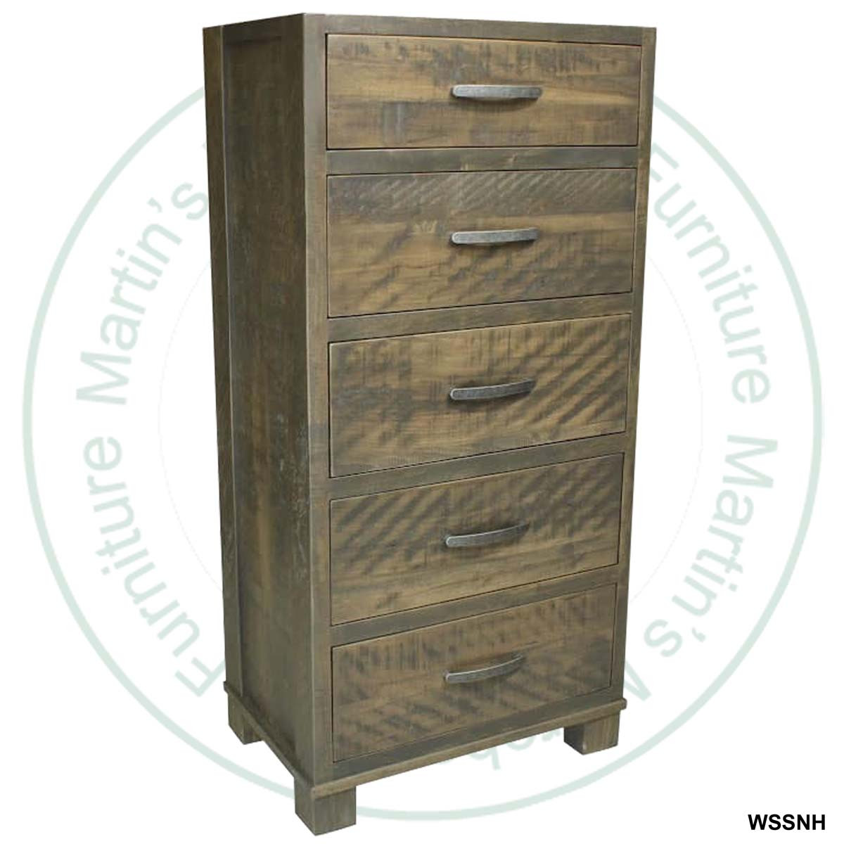 Pine Backwoods Mills awn 5 Drawer Hib oy
