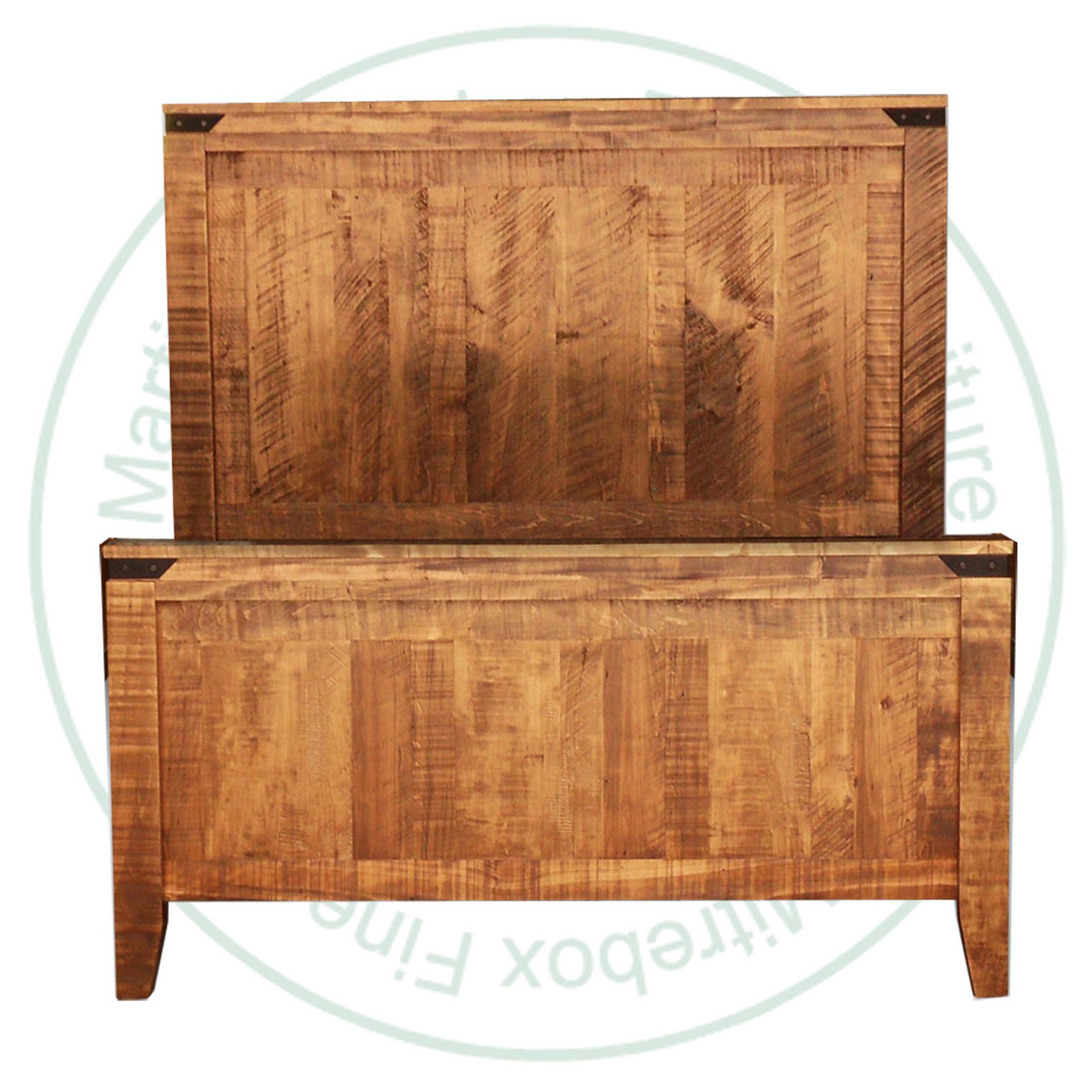 Wormy Maple Queen Kenora Bed 60'' Headboard 33'' Footboard