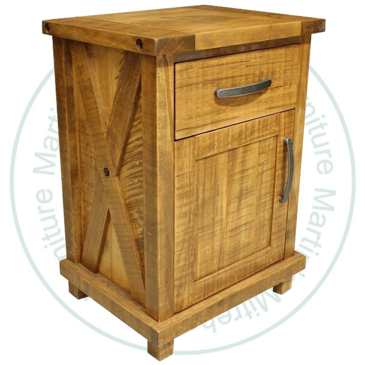 Maple Klondike 1 Drawer Nightstand