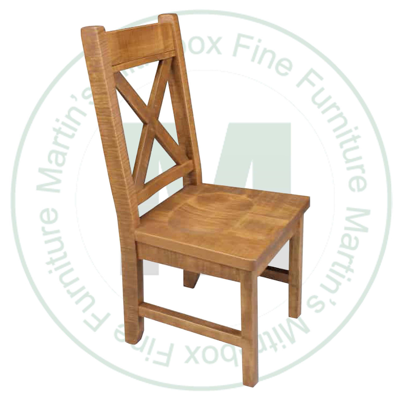 Oak Klondike All Wood Side Chair 17'' Deep x 40'' High x 19'' Wide