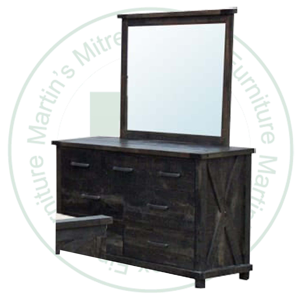 Wormy Maple Klondike 7 Drawer Dresser 19''D x 57''W x 36''H