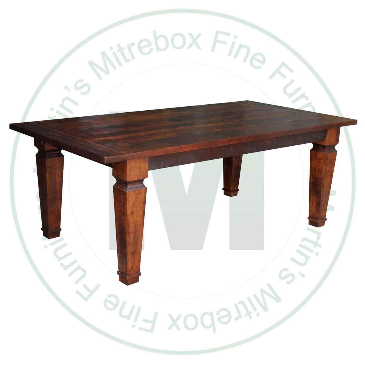 Wormy Maple Century Solid Top Harvest Table 42''D x 84''W x 30''H