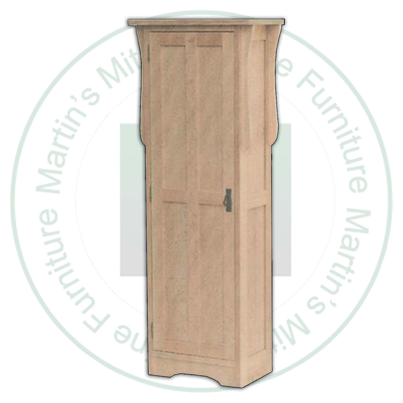 Pine Mission Jam Cupboard 22''W x 60''H x 15''D