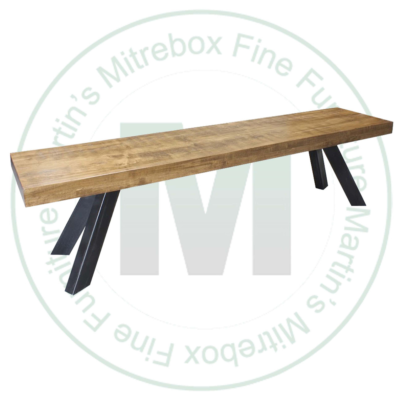 Maple Maxwel Bench 16''D x 48''W x 18''H