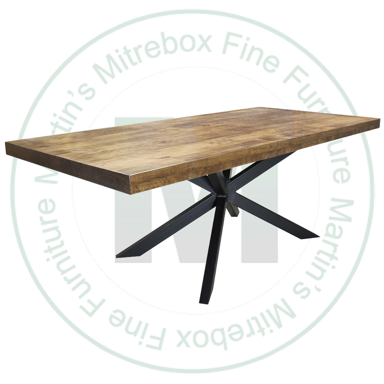 Oak Maxwell Solid Top Pedestal Table 42''D x 60''W x 30''H