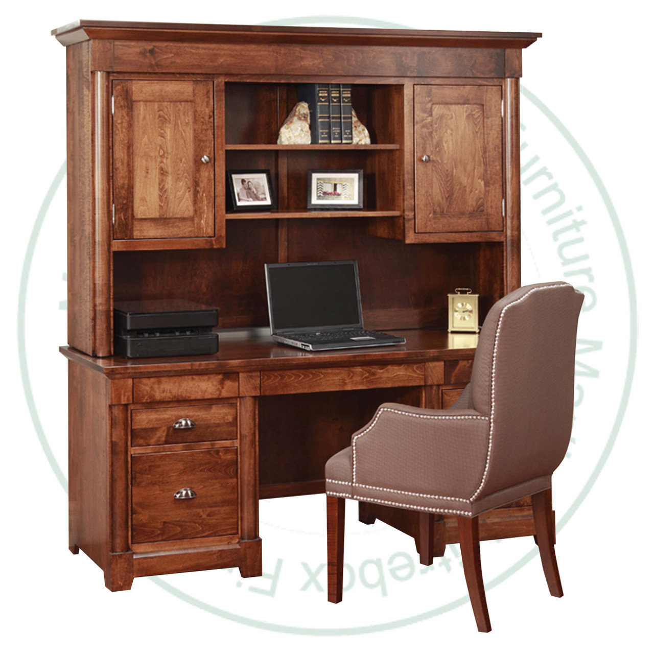 Maple Hudson Valley Executive Desk With Hutch