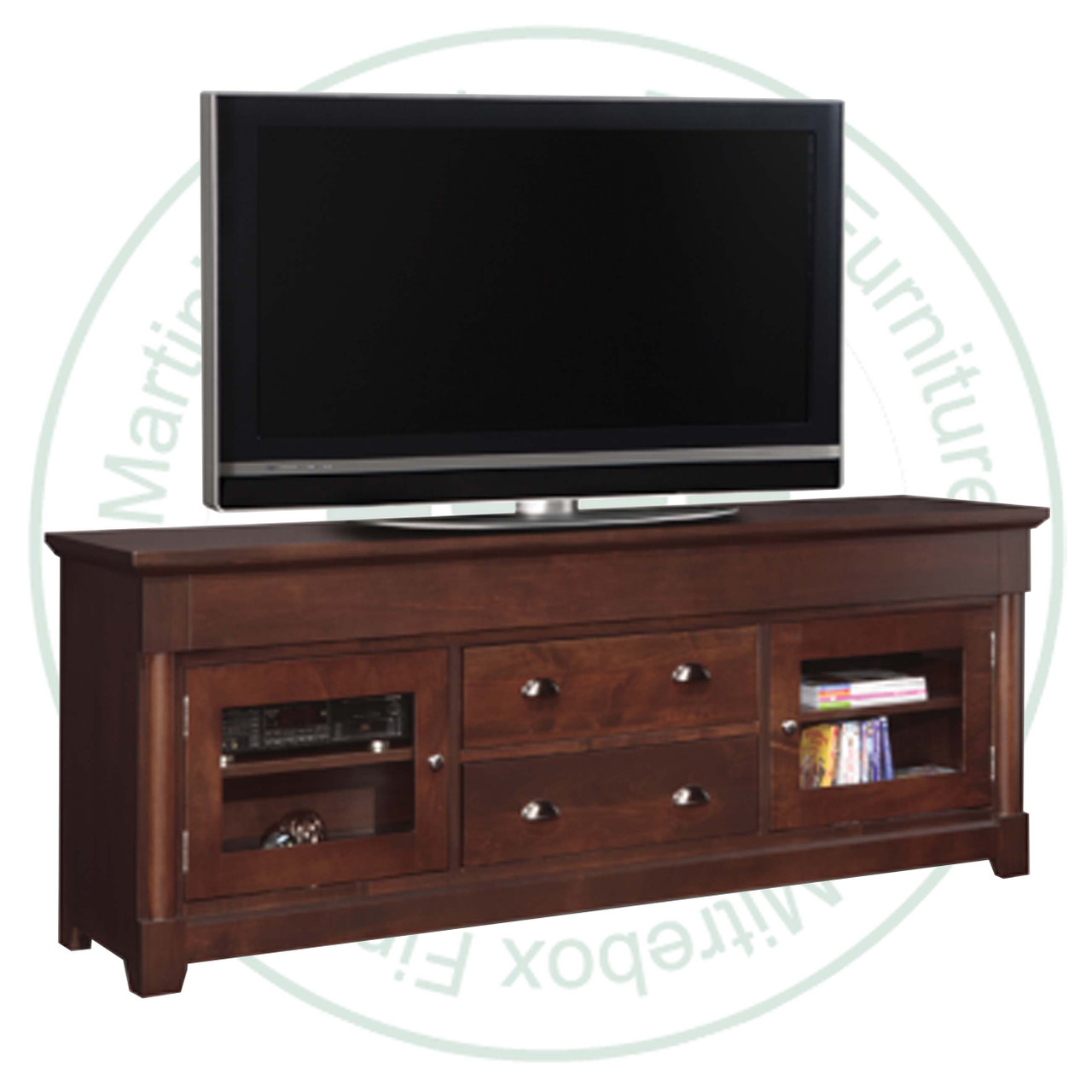 Oak Hudson Valley 74 Entertainment Cabinet