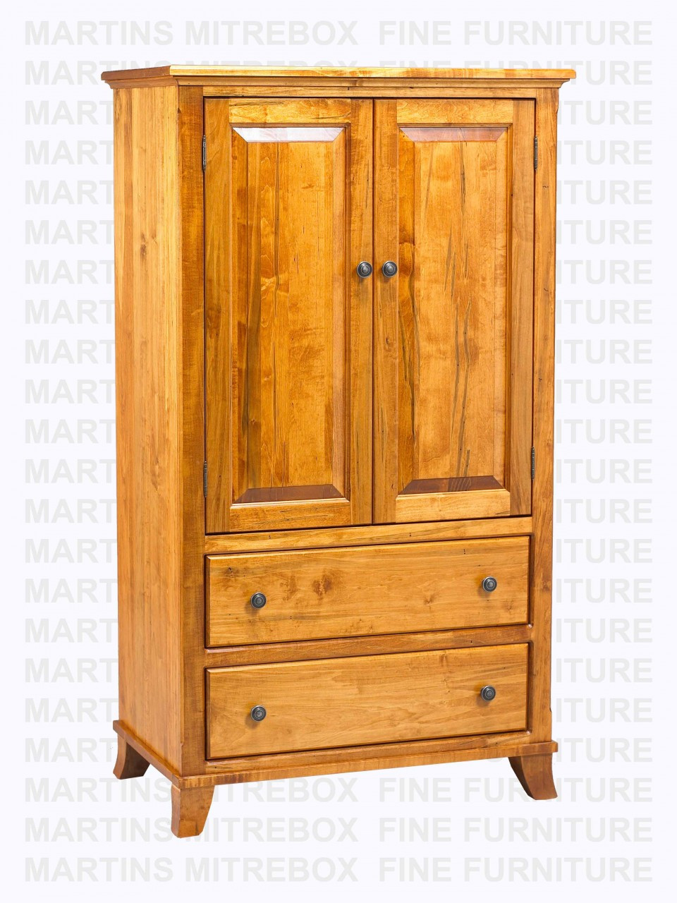 Maple Bourbon Armoire Mini 20''D x 34''W x 60''H