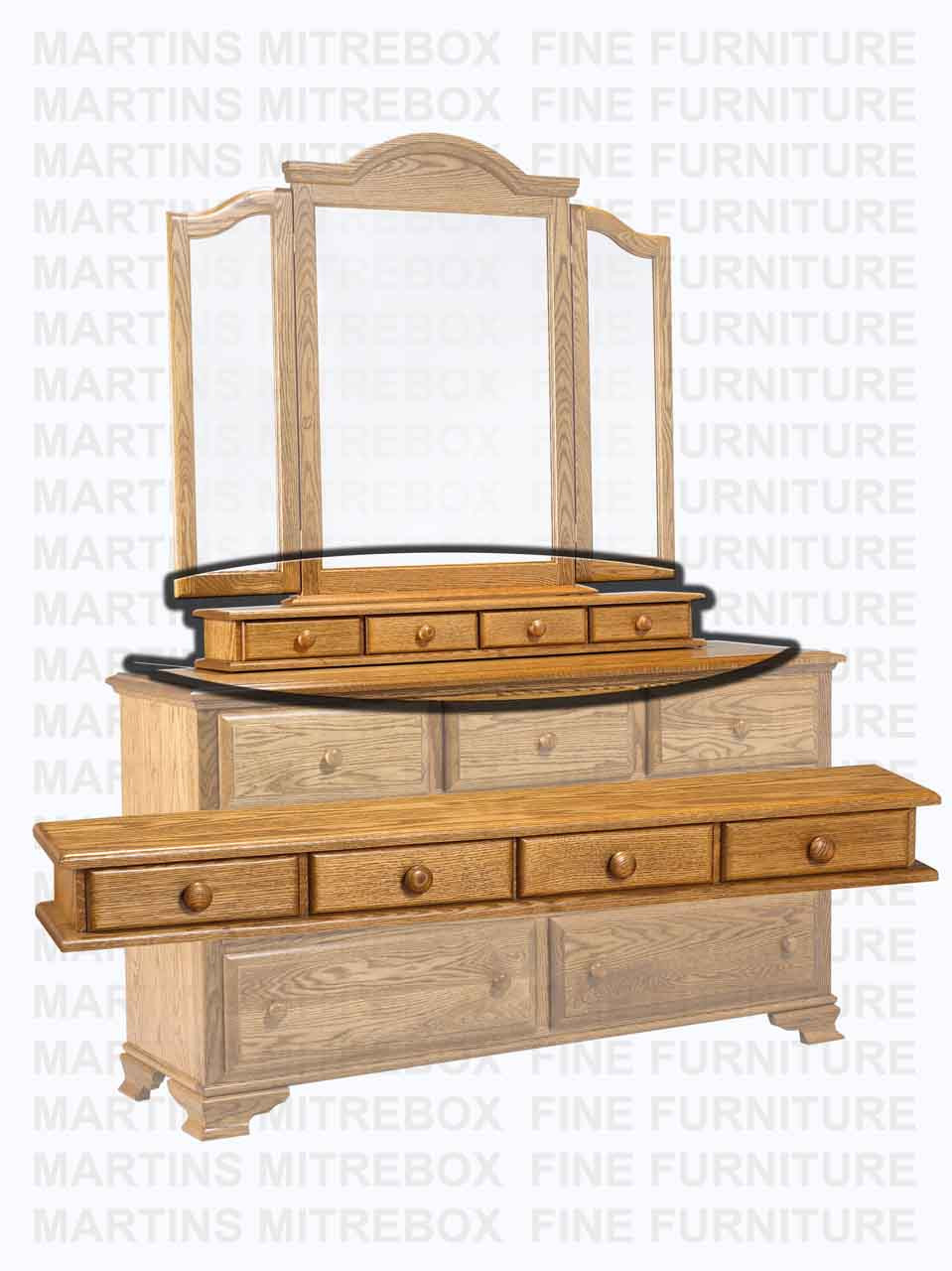 Wormy Maple Jewel Box 5''H x 48''W x 8''D