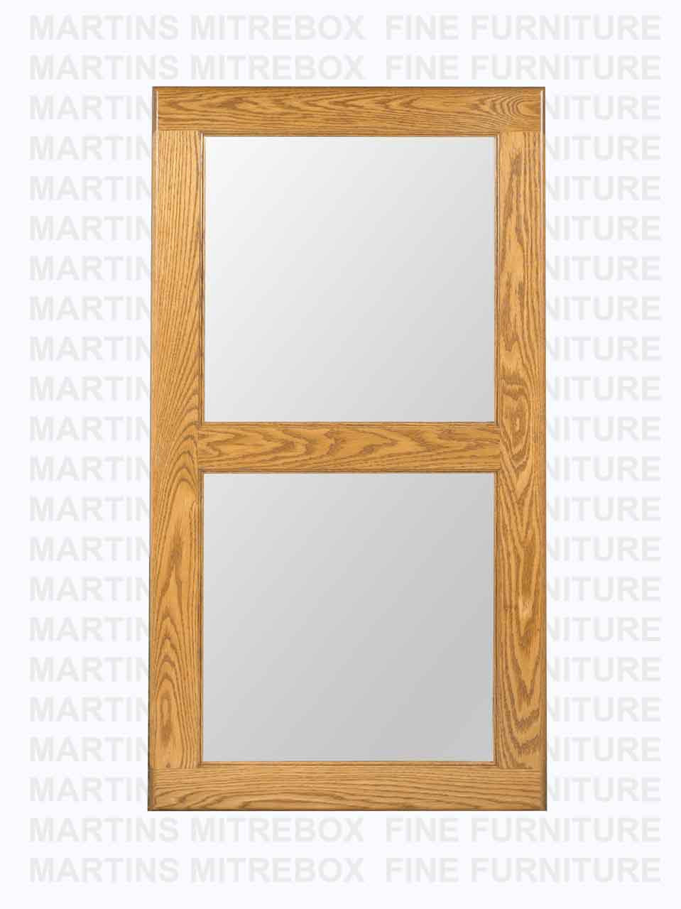 Wormy Maple Double Wall Mirror 42''W x 22''H