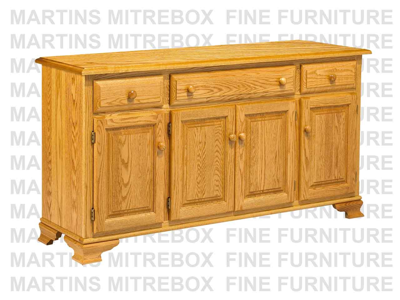 Wormy Maple Country Lane Sideboard 18''D x 66''W x 39''H