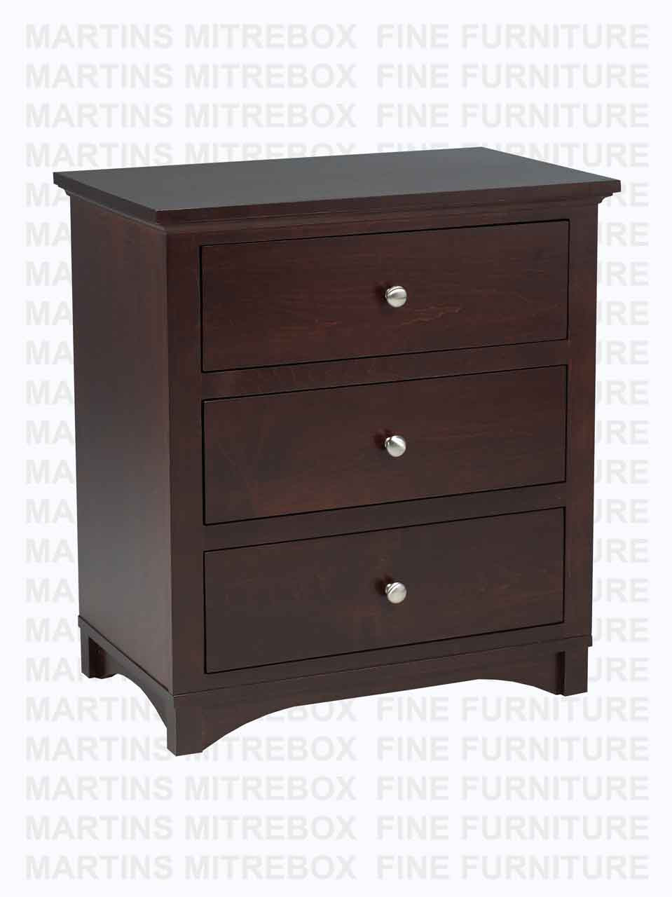 Wormy Maple Montana Chest 3 Drawers 18''D x 30''W x 34''H