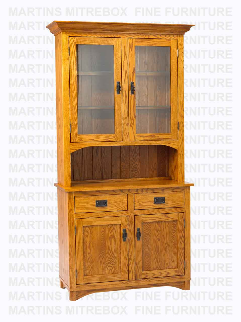 Wormy Maple Montana Hutch And Buffet 18''D x 40''W x 83''H