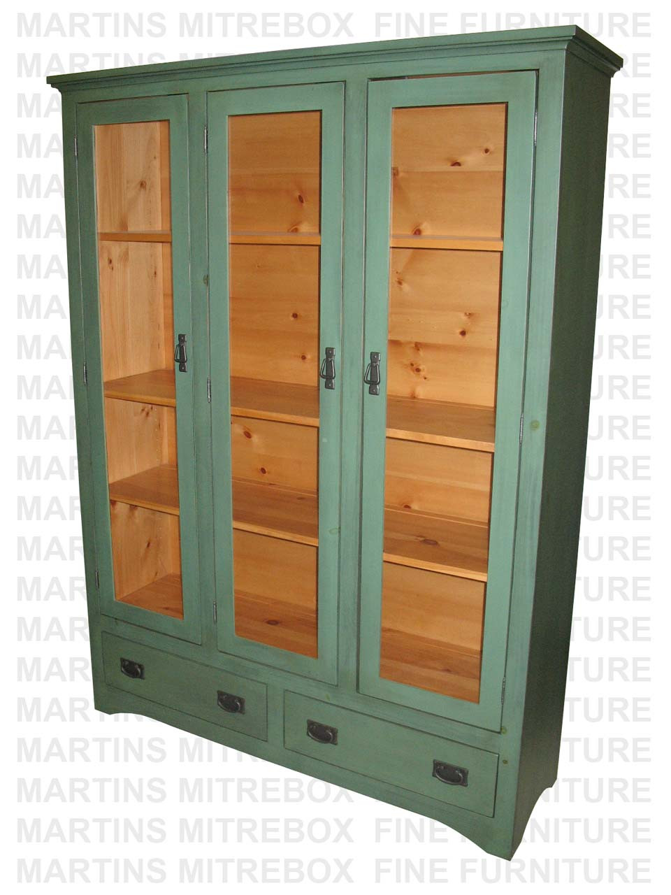 Wormy Maple Montana China Cabinet 16''D x 54''W x 72''H