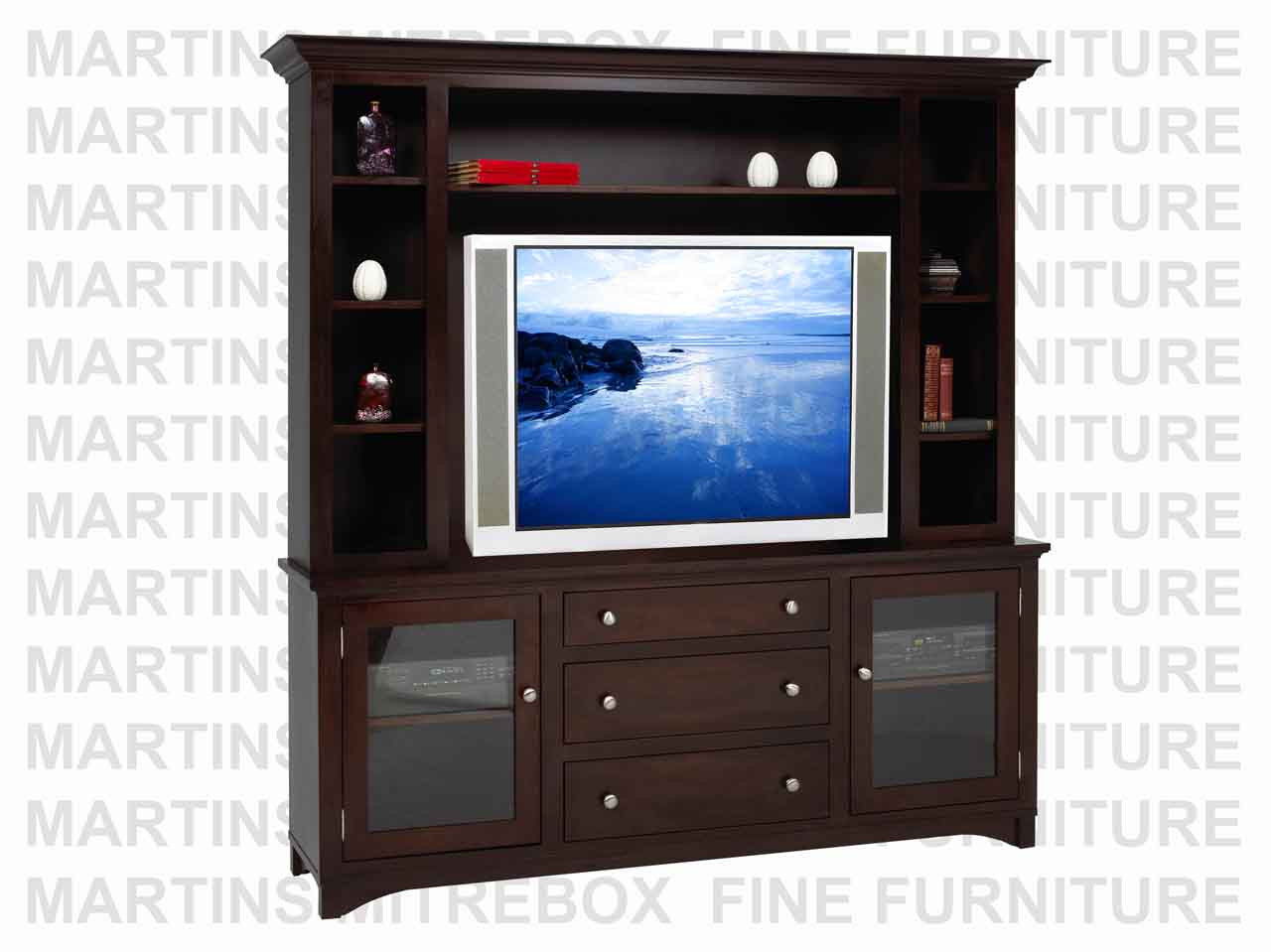 Oak Montana 72'' HDTV Entertainment Unit 19''D x 72''W x 79''H