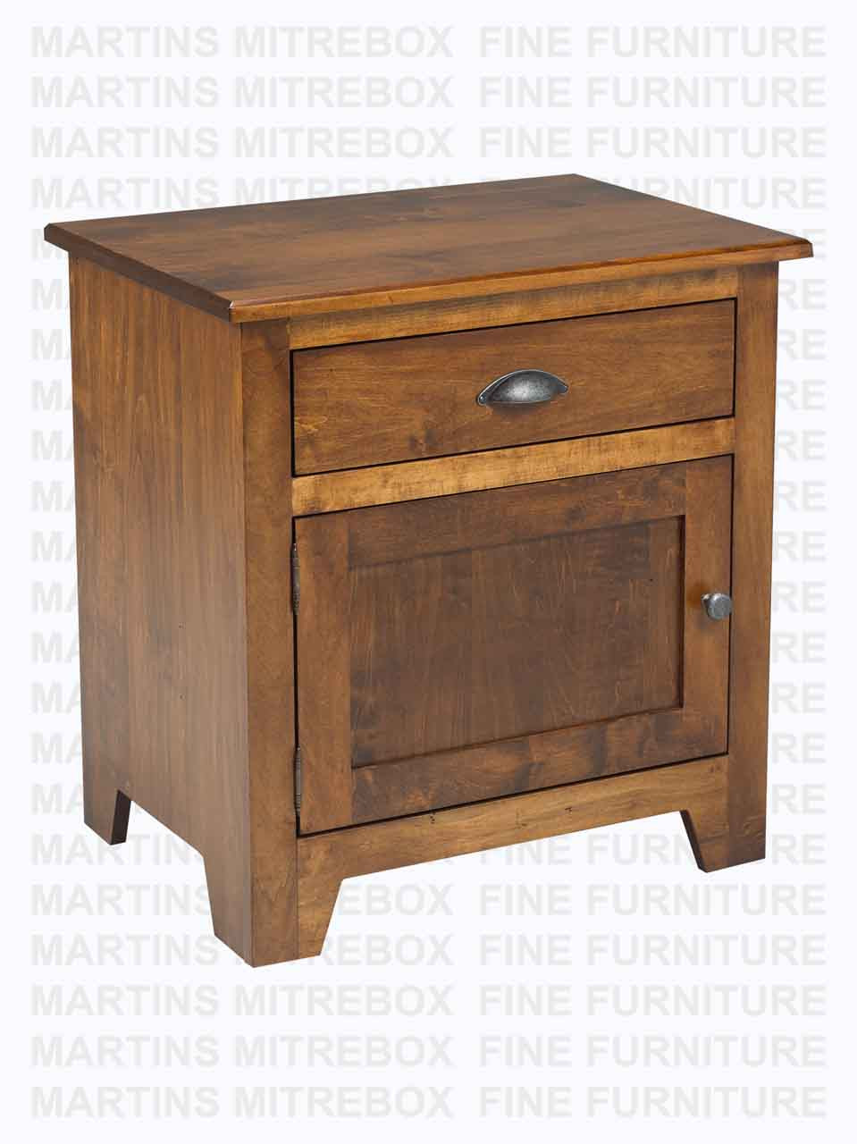 Pine Lakeview Nightstand 1 Drawer 1 Door 18''D x 26''W x 28''H