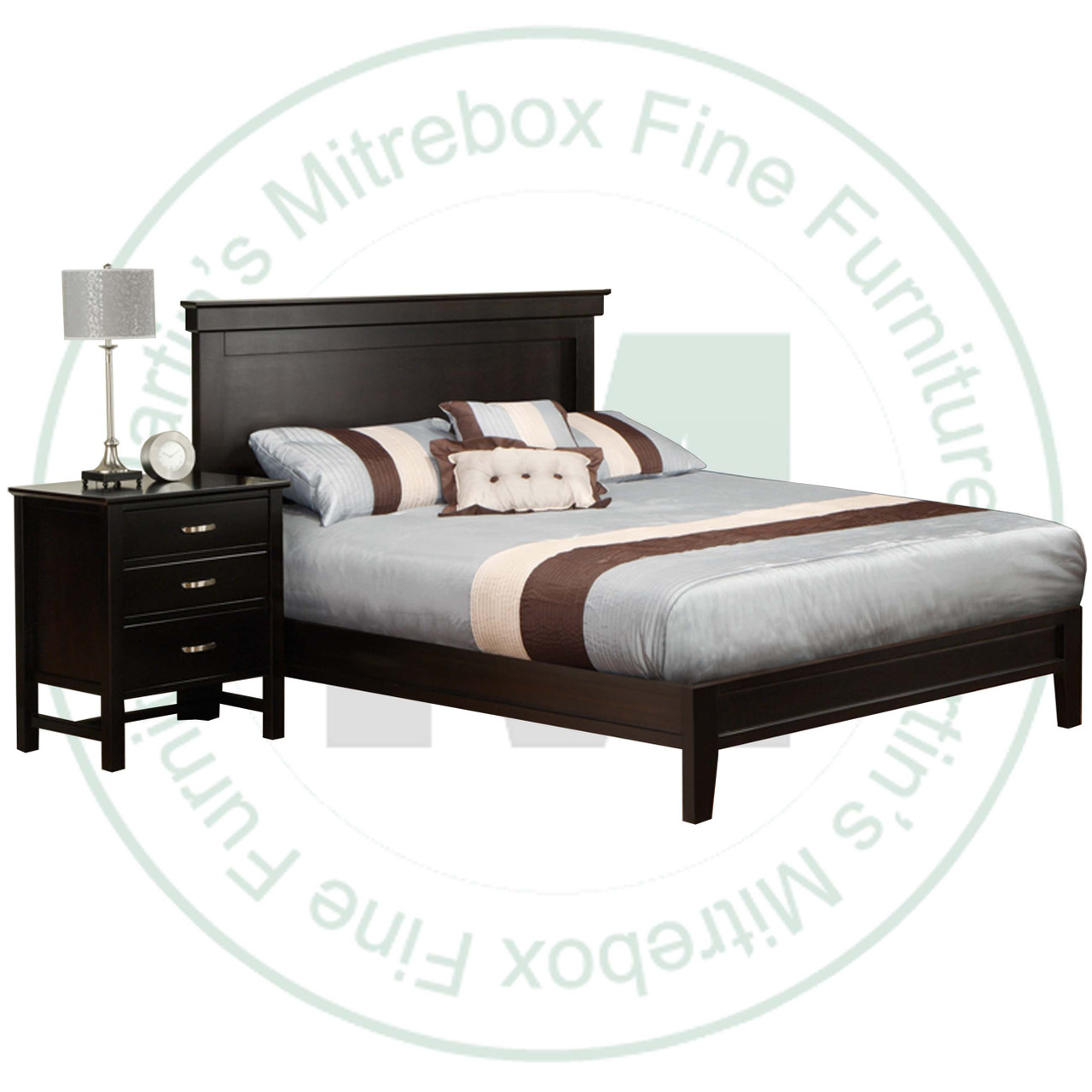 Maple Brooklyn King Bed With a Wraparound Footboard