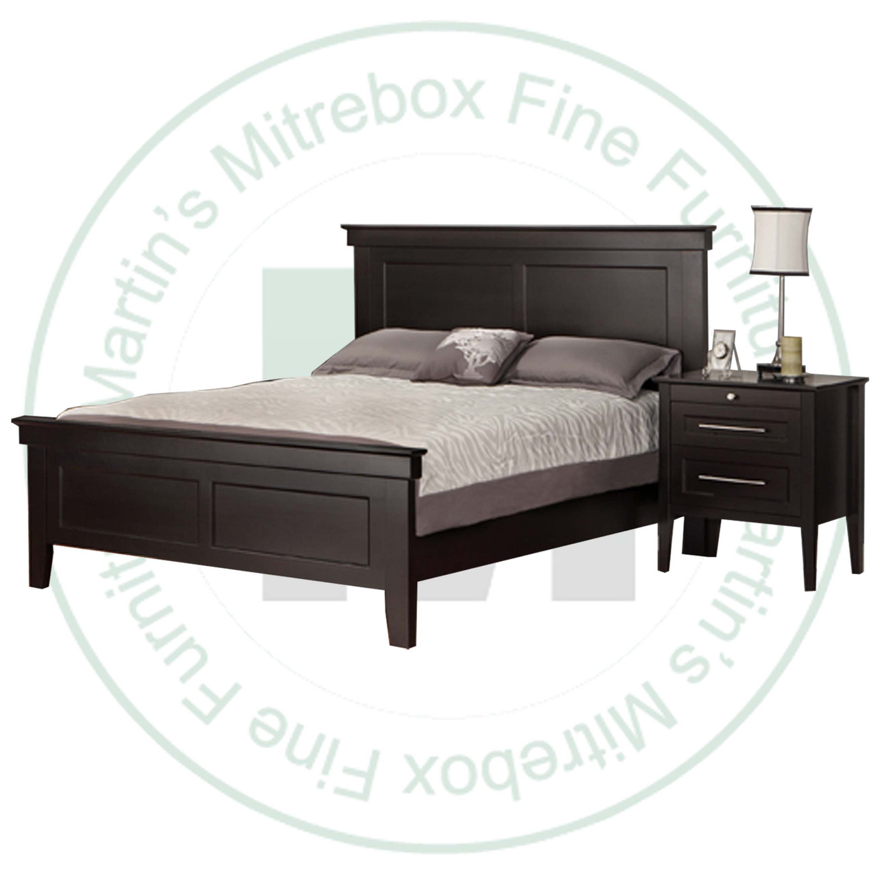 Maple Stockholm Double Bed With Low Footboard