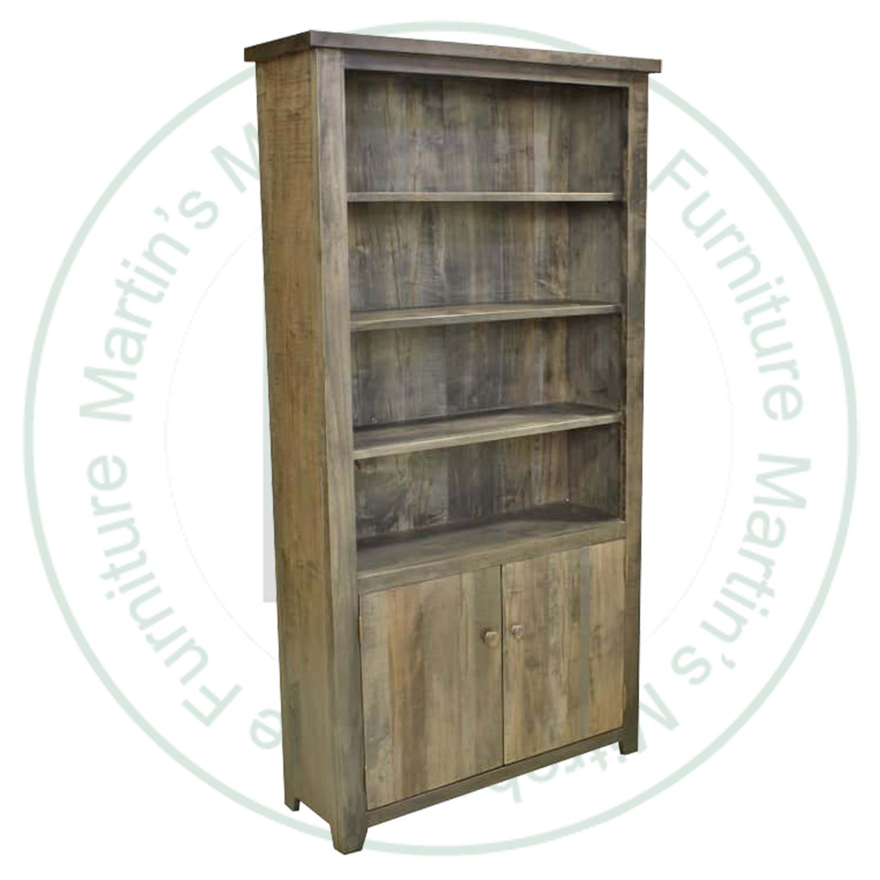 Pine Dakota Split Bookcase 12''D x 36''W x 72''H