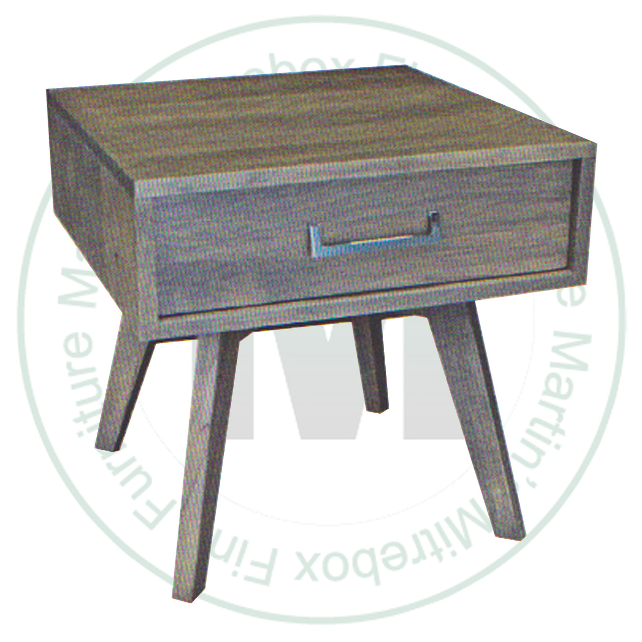Pine Avenue 1 Drawer End Table. End Table Dimensions 24'' Deep x 24'' Wide x 24'' High. ( Texture : Windswept. Hardware : 219 Pulls. )
