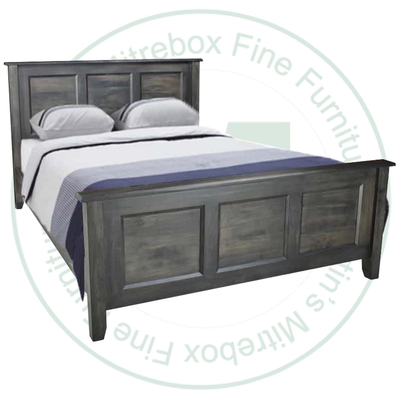 Oak King Kennaway Shaker Bed With 46'' Headboard 26'' Footboard