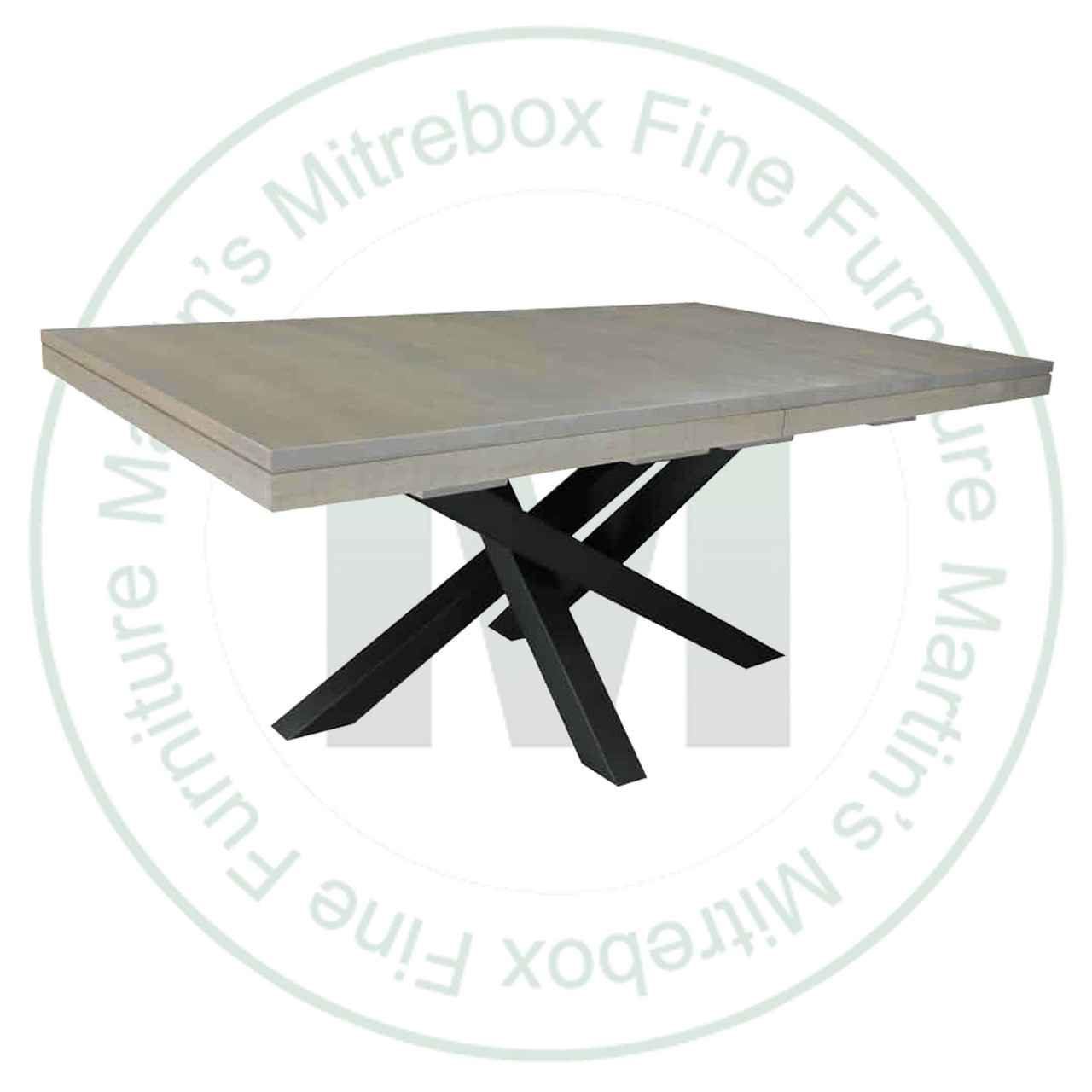 Oak Warehouse Solid Top Pedestal Table 48'' Deep x 108'' Wide x 30'' High