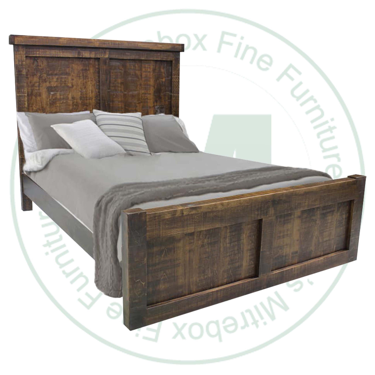 Wormy Maple Queen Millwright Panel Bed