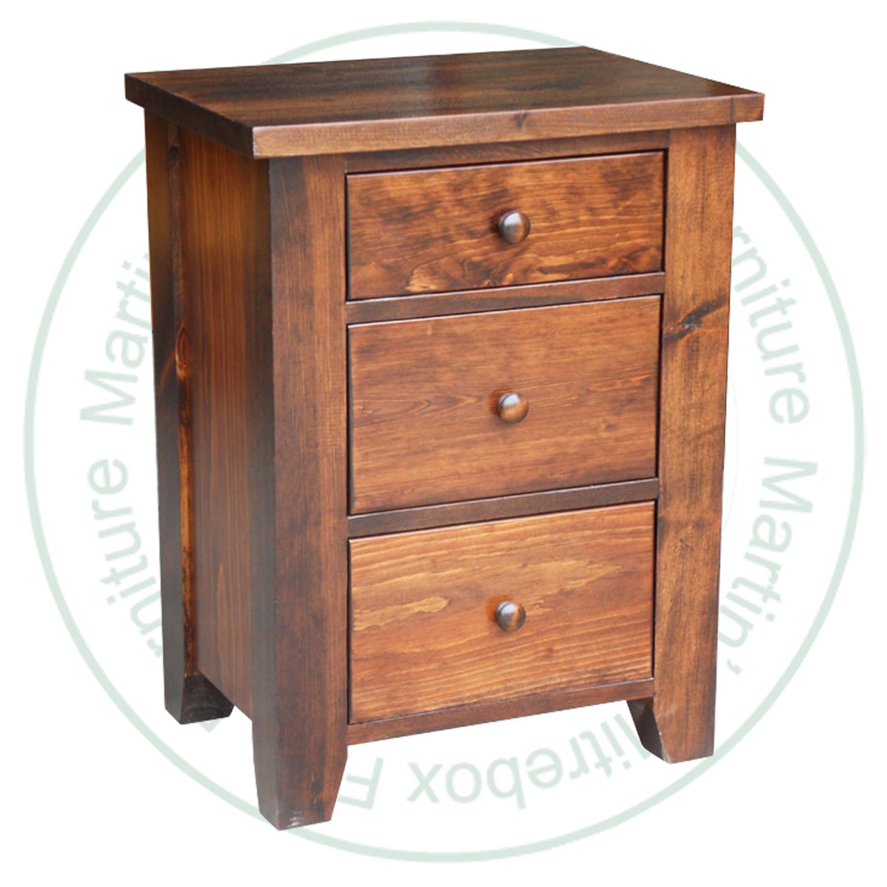 Maple Dakota 3 Drawer Nightstand