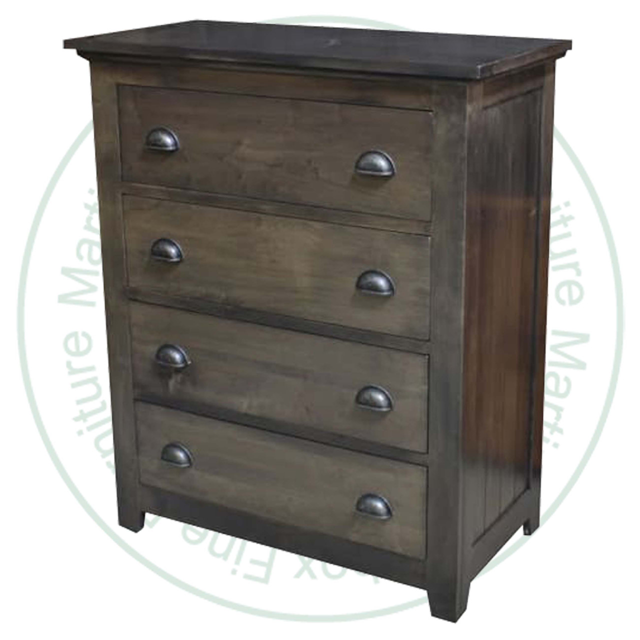 Maple Harvest 4 Drawer Chest Of Drawers 19.5'' D x 37.5'' W x 46'' H