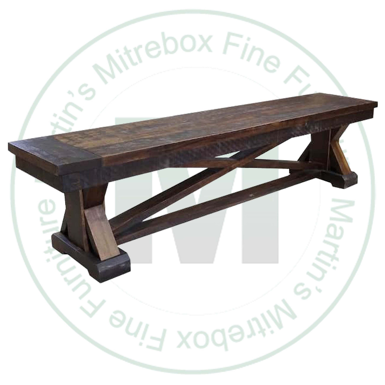 Pine Bonanza Bench 14''D x 60''W x 18''H