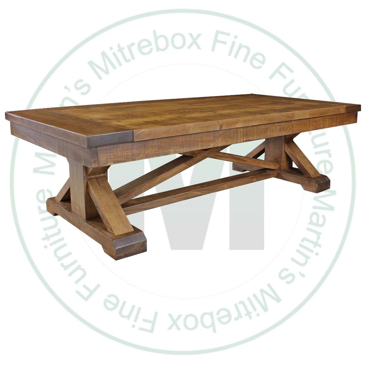 Oak Bonanza Coffee Table. Coffee Table Dimensions 30'' Deep x 60'' Wide x 18'' High. ( Texture : Mill sawn. )
