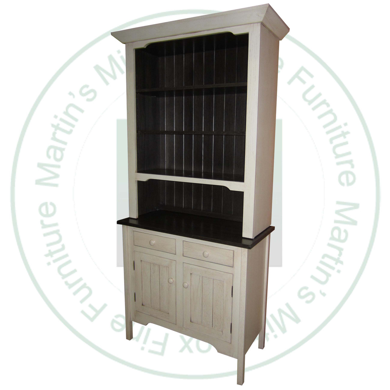 Oak Loons Call Rustic Sideboard 17''D x 83''H x 48''W With 2 Drawers And 2 Doors