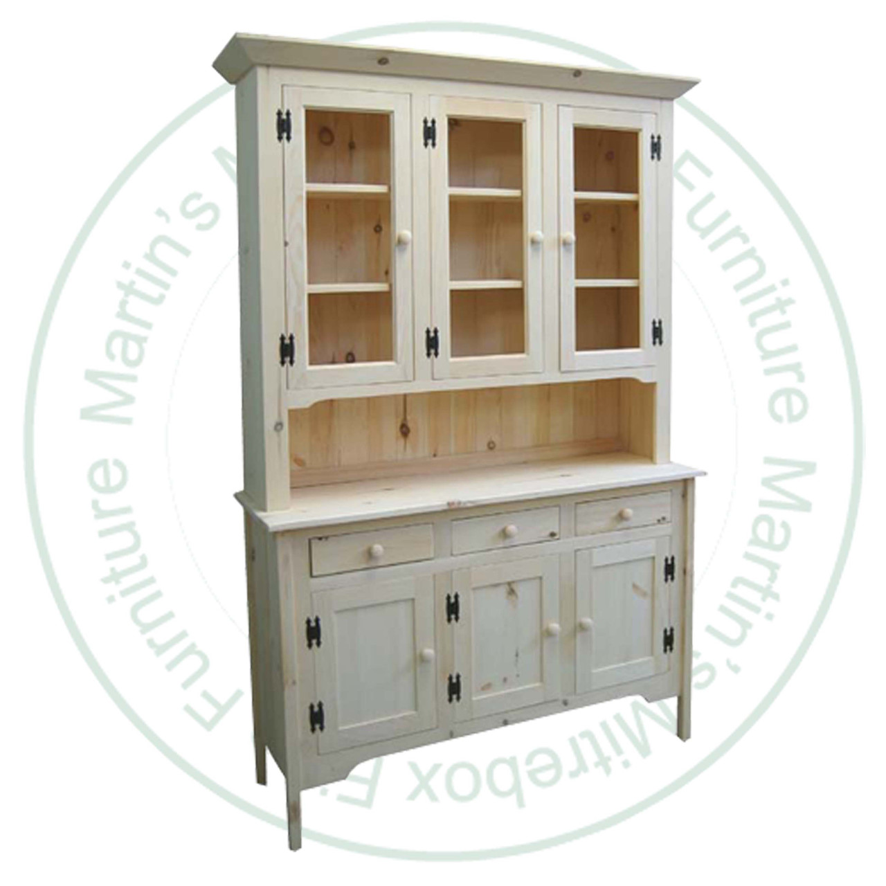 Oak Loons Call Rustic Sideboard 17''D x 83''H x 68''W With 6 Doors And 3 Drawers