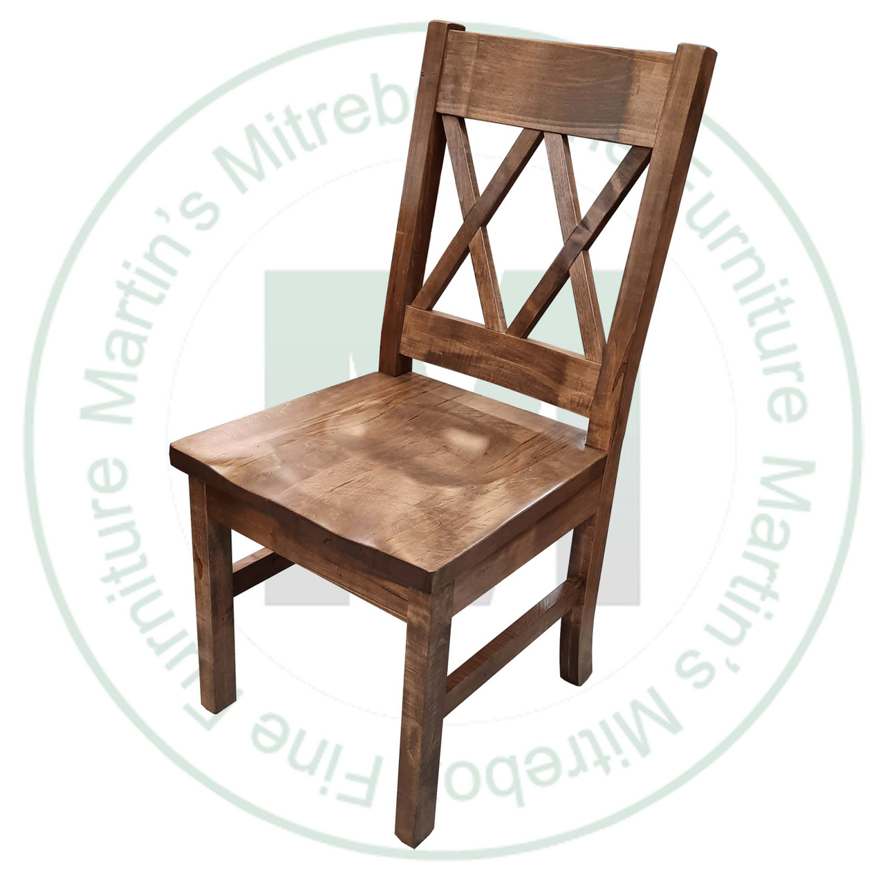Wormy Maple Bonanza Side Chair 17'' Deep x 39'' High x 18'' Wide