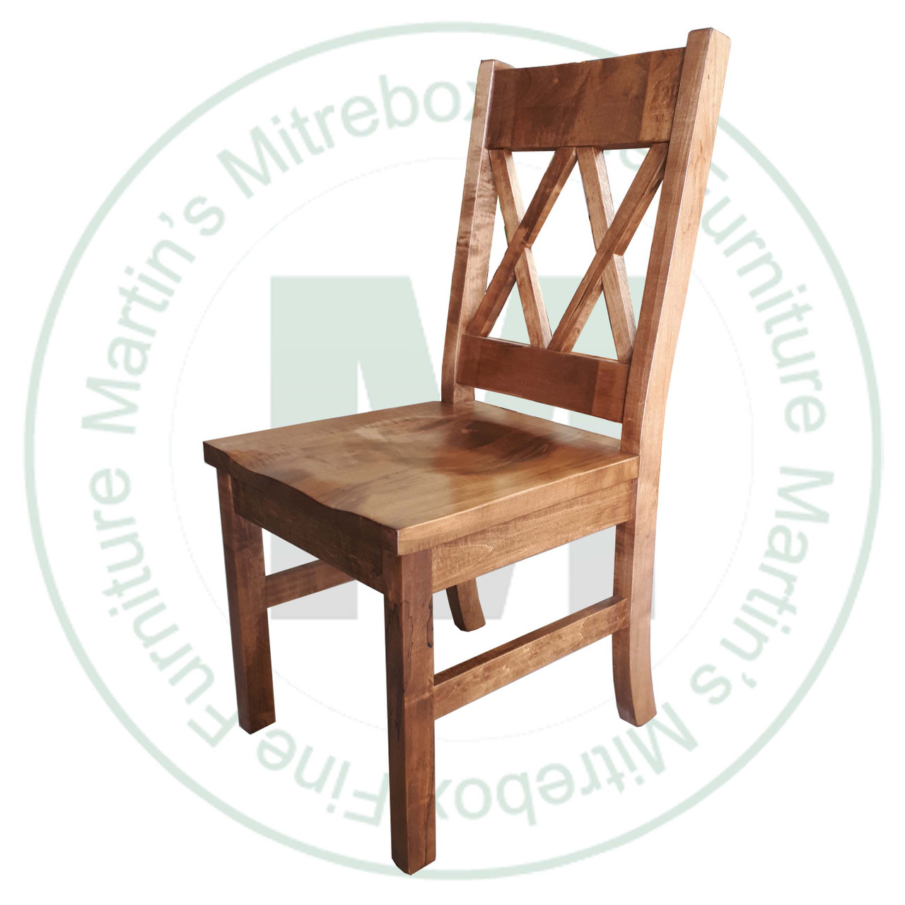 Wormy Maple Bonanza Side Chair 17'' Deep x 39'' High x 18'' Wide