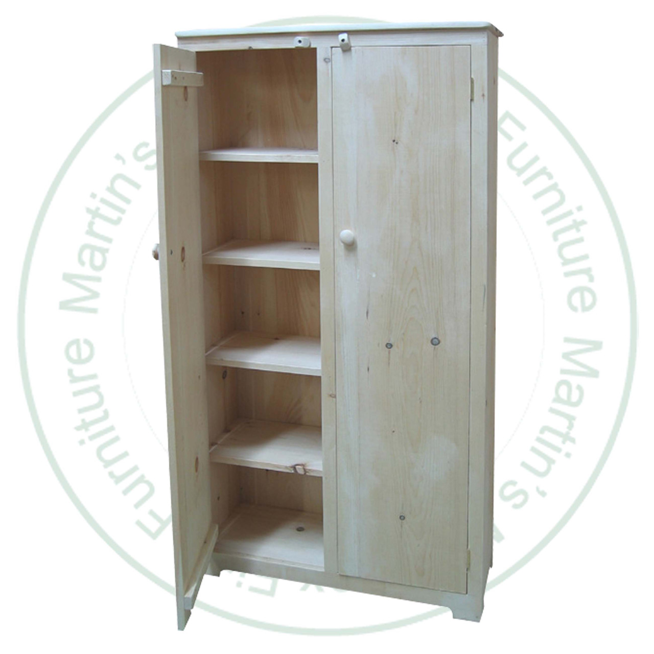 Pine Nith River Jam Cupboard 12''D x 22''W x 72''H With 2 Doors