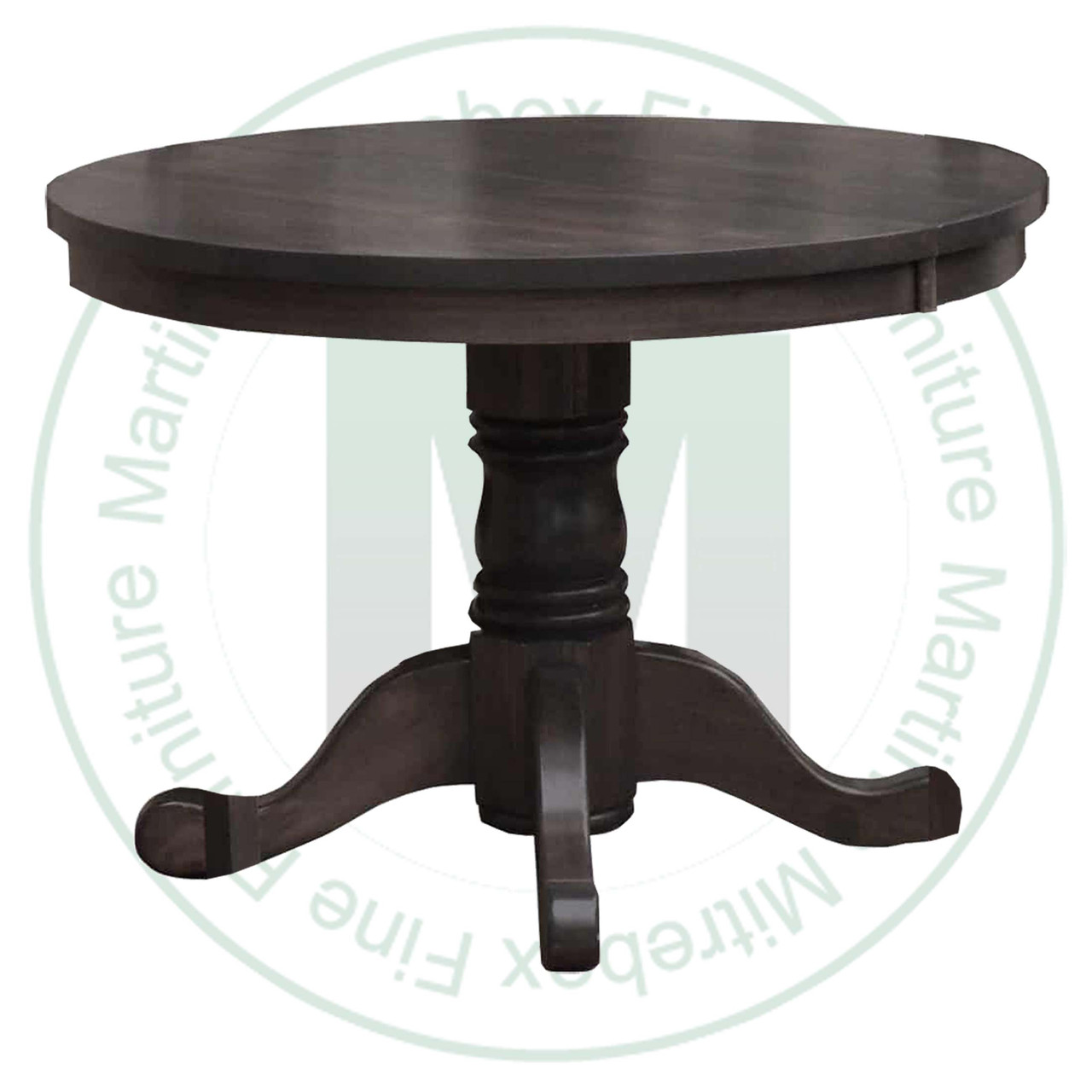 Maple Nith River Single Pedestal Round Solid Top Table 36''D x 36''W x 30''H With 7'' Pedestal