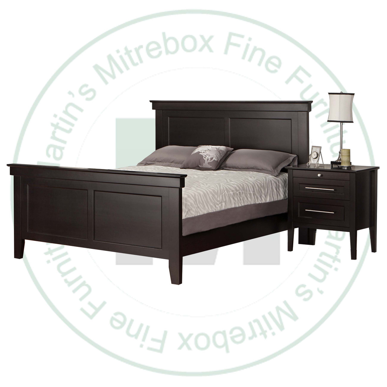 Oak Stockholm King Panel Bed