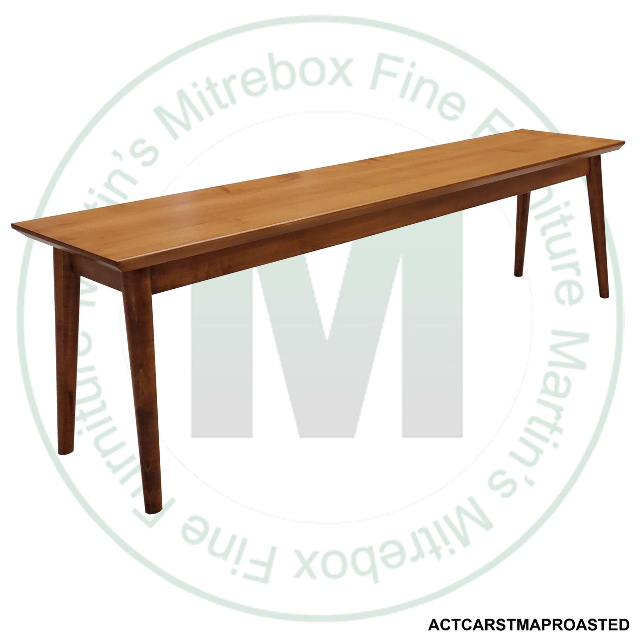Oak Simo Bench 14''D x 90''W x 18''H