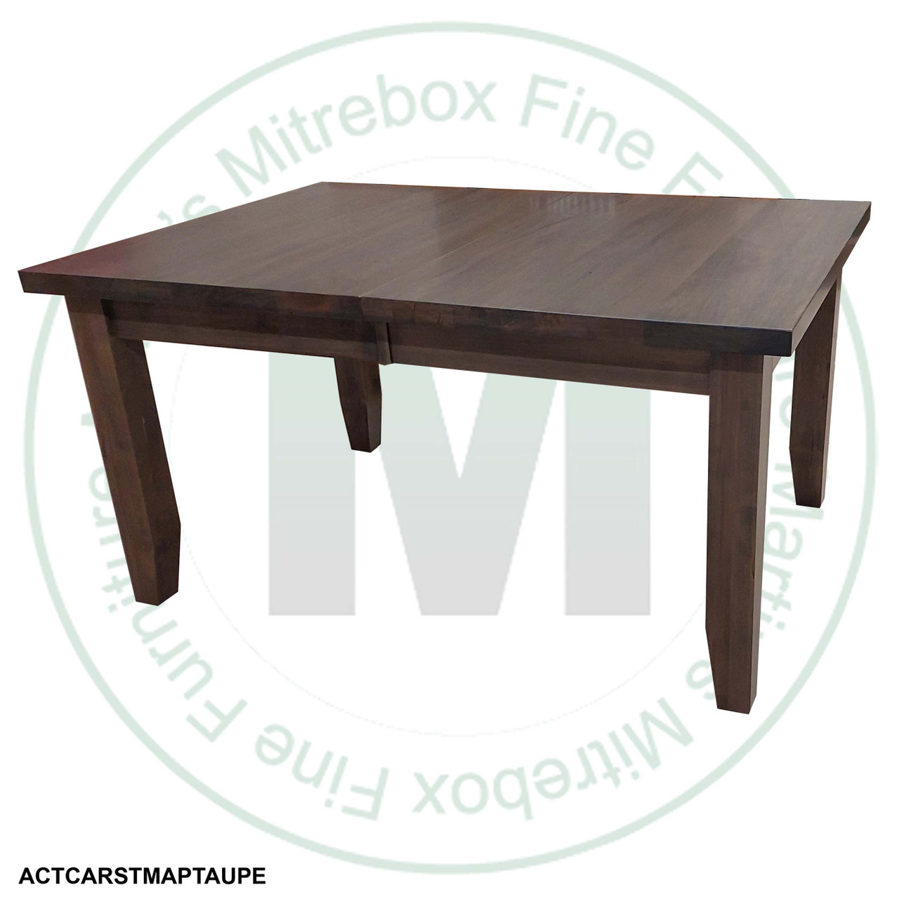 Oak Mansfield Solid Top Harvest Table 48''D x 60''W x 30''H