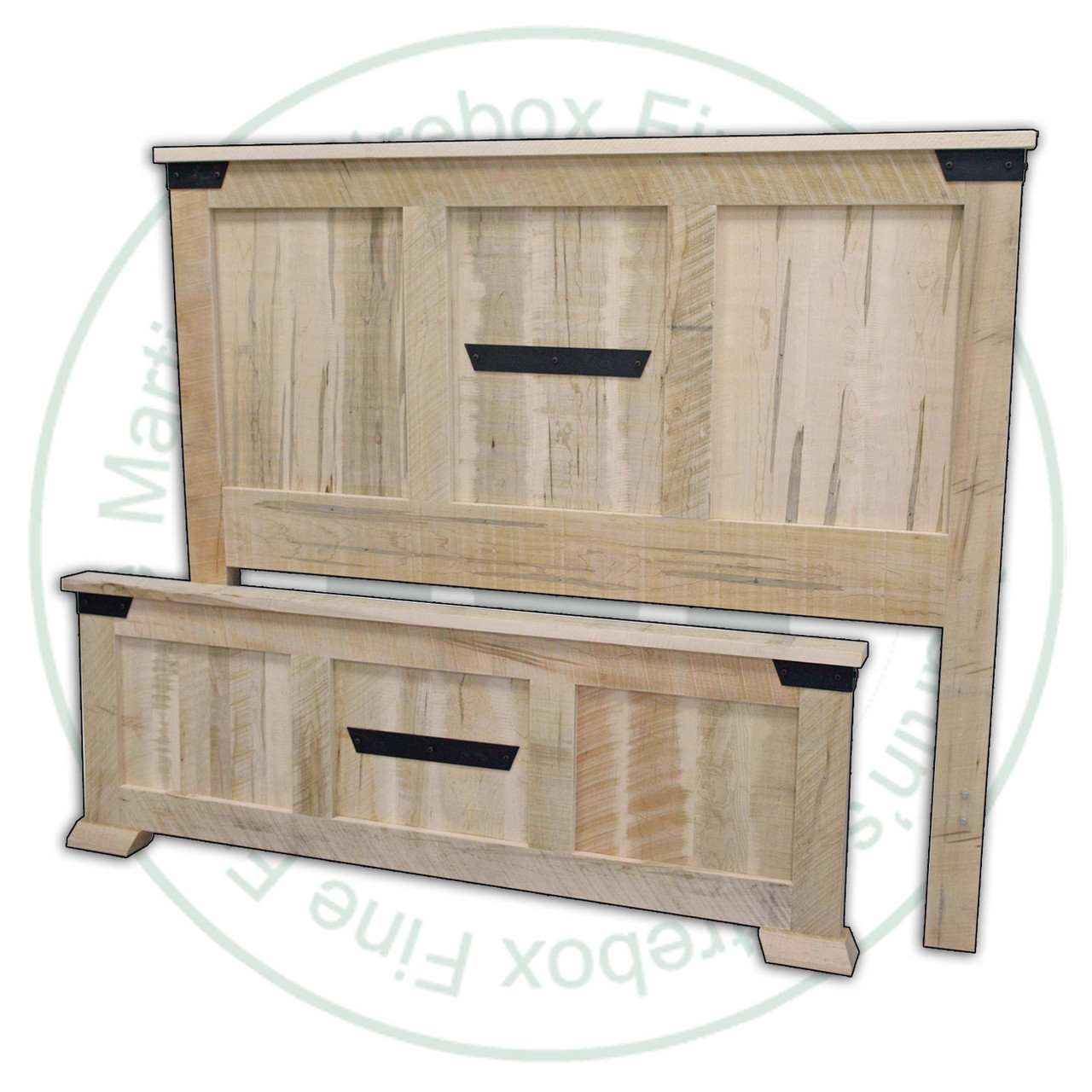 Pine Hamilton King Bed With Low Footboard