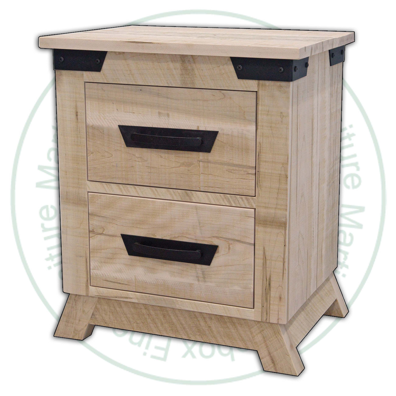 Wormy Maple Hamilton Night Stand 25''W x 30''H x 19''D With 2 Drawers