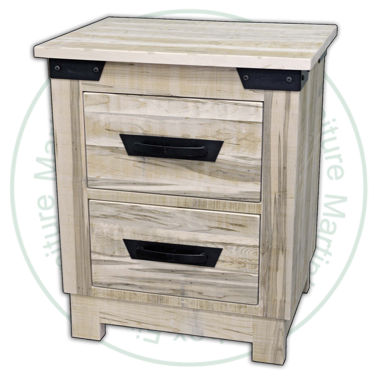 Wormy Maple Hamilton Night Stand 25''W x 30''H x 19''D With 2 Drawers