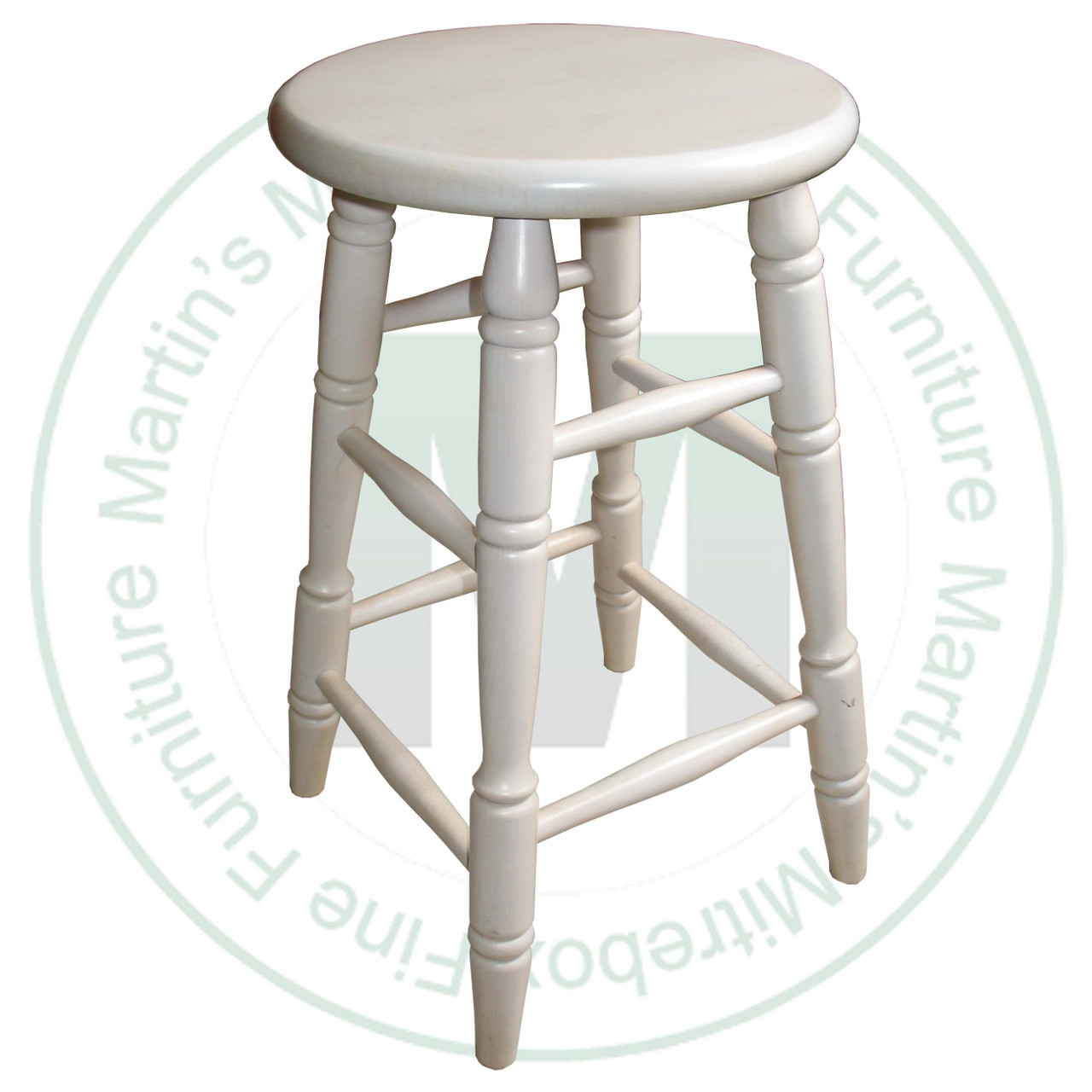 Maple 24'' Heavy Stool With Swivel